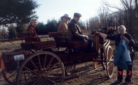 Dick and Sylvia Sanders and Tom Corey Buggy Driver